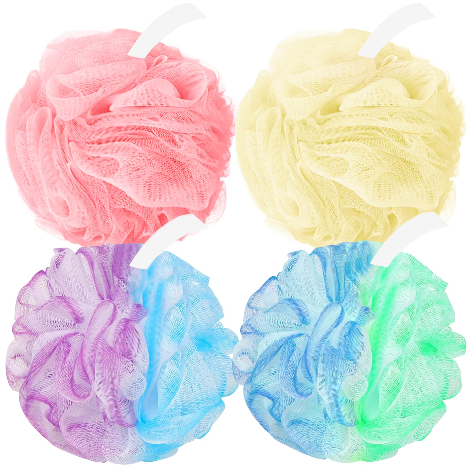 Photo 1 of Amazerbst loofah,4 Pack Shower loofah loofah Sponge,50g Bath Sponge Body Scrubber for Women and Men