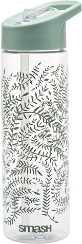 Smash Sipper Water Bottle 700ml Green Laurel with Straw view 1
