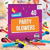 SOL 40pk Party Blowers Assorted Colours Kids Noise Makers view 8