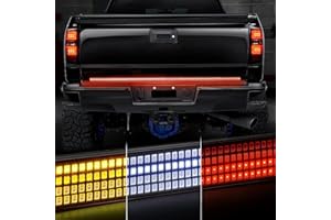Amexmart 60 Inch Tailgate Light Bar Quad Row LED Tail Light Strip with Running Brake Reverse & Left Right Turn Signal