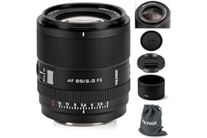 VILTROX 85mm F2.0 EVO FE Full Frame Lens for Sony E, Auto Focus Medium Telephoto Prime Lens for Sony E-Mount Cameras A7IV ZV-