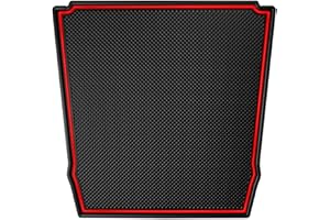 Asgohme Premium Dashboard Mats Fit for Subaru Crosstrek/Impreza 2018-2023 and Forester 2019-2024 Accessories, Custom Rubber Liner Inserts (Red Trim)