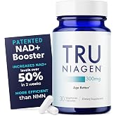 TRU NIAGEN NAD+ Supplement, Nicotinamide Riboside 300mg, 30 Daily Servings | Patented Niagen&reg; NR helps your body make NAD+ and absorbs directly into cells, unlike NMN or liposomal supplements.