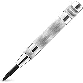 NEIKO 02639A 6-Inch Automatic Center Hole Punch with Adjustable One-Handed Spring Impact, Chrome-Plated Shank, and Premium S2 Steel Tip
