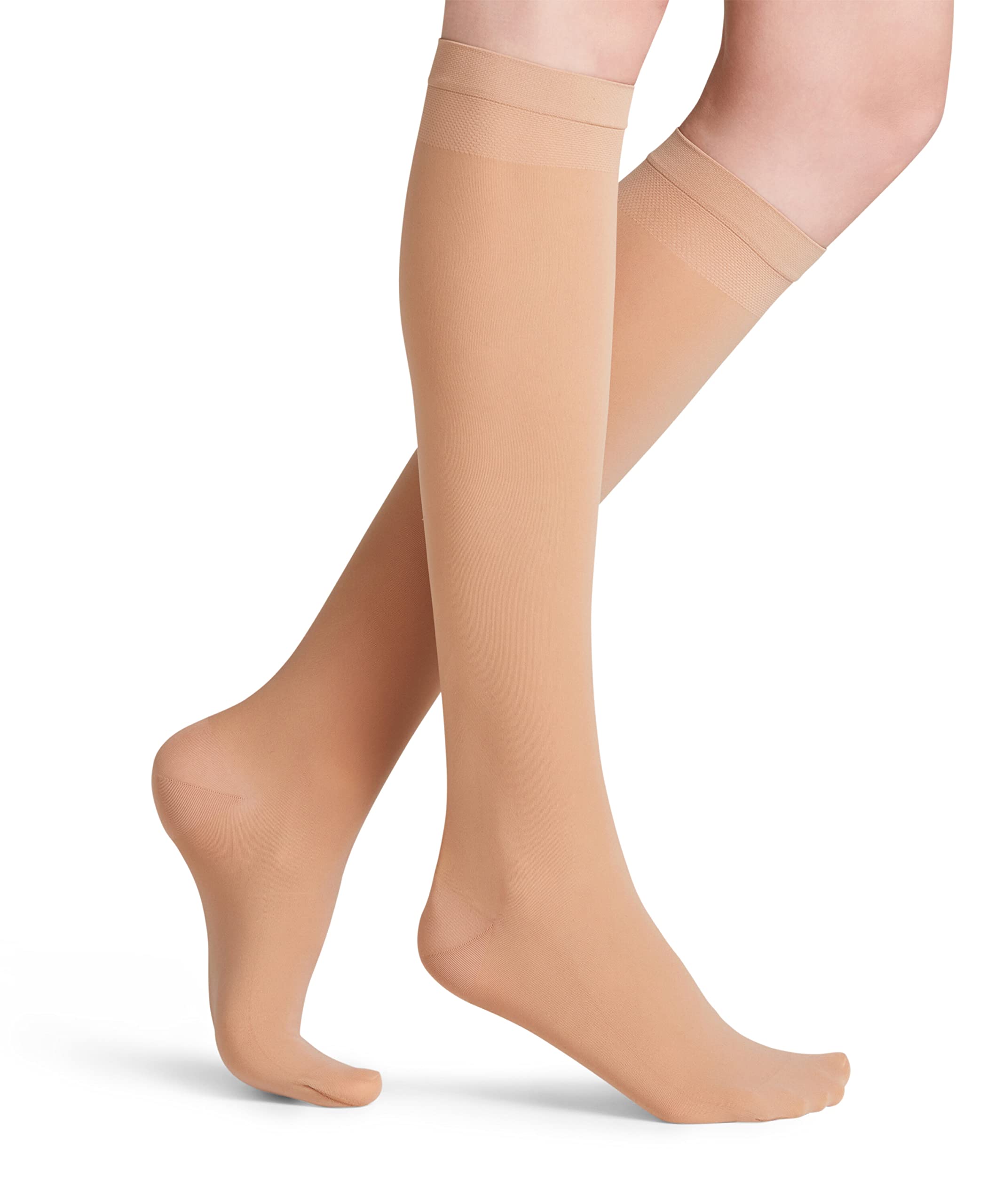 FALKE Women's Vitalize 40 DEN W KH Semi-Opaque With Compression 1 Pair Knee-High Socks, Skin colour (Cocoon 4059), 2.5-5