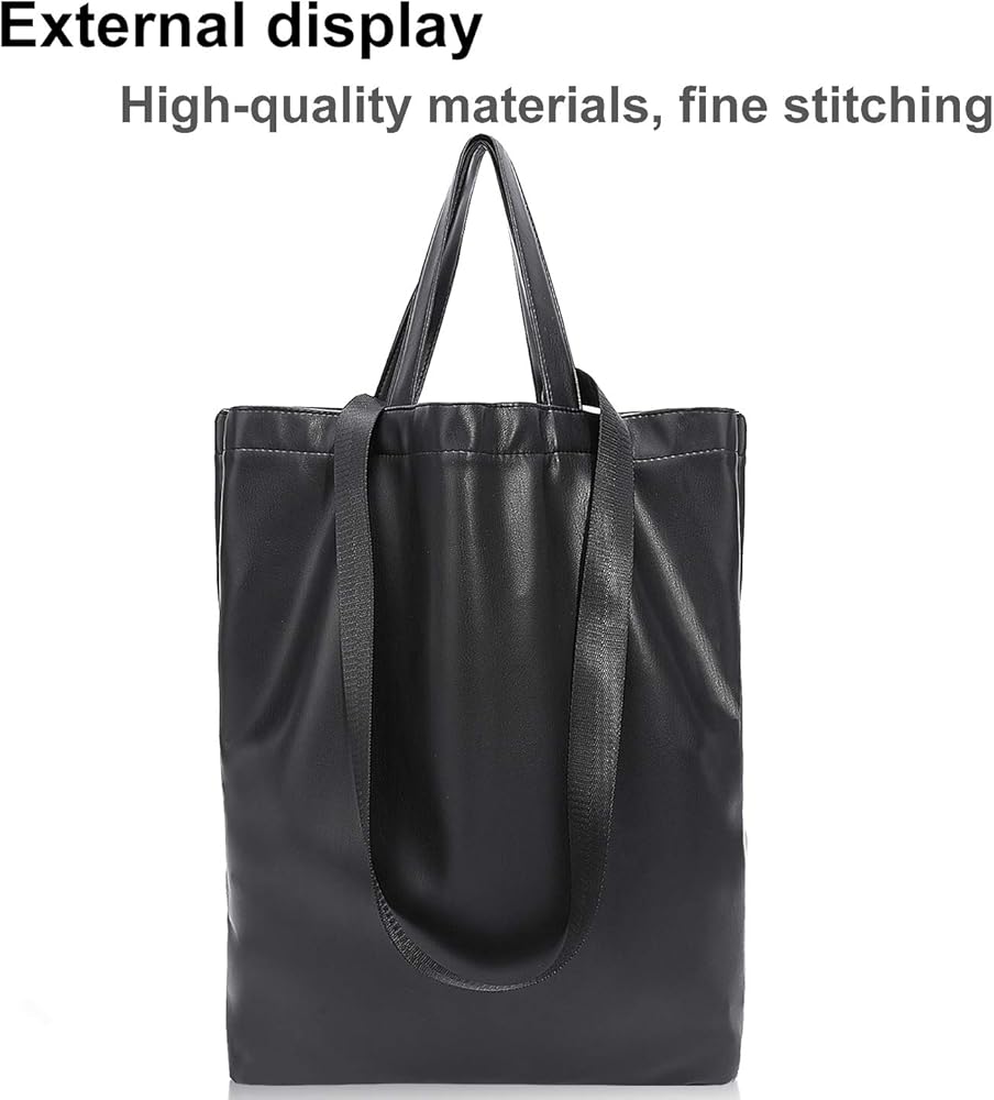big black leather shoulder bags