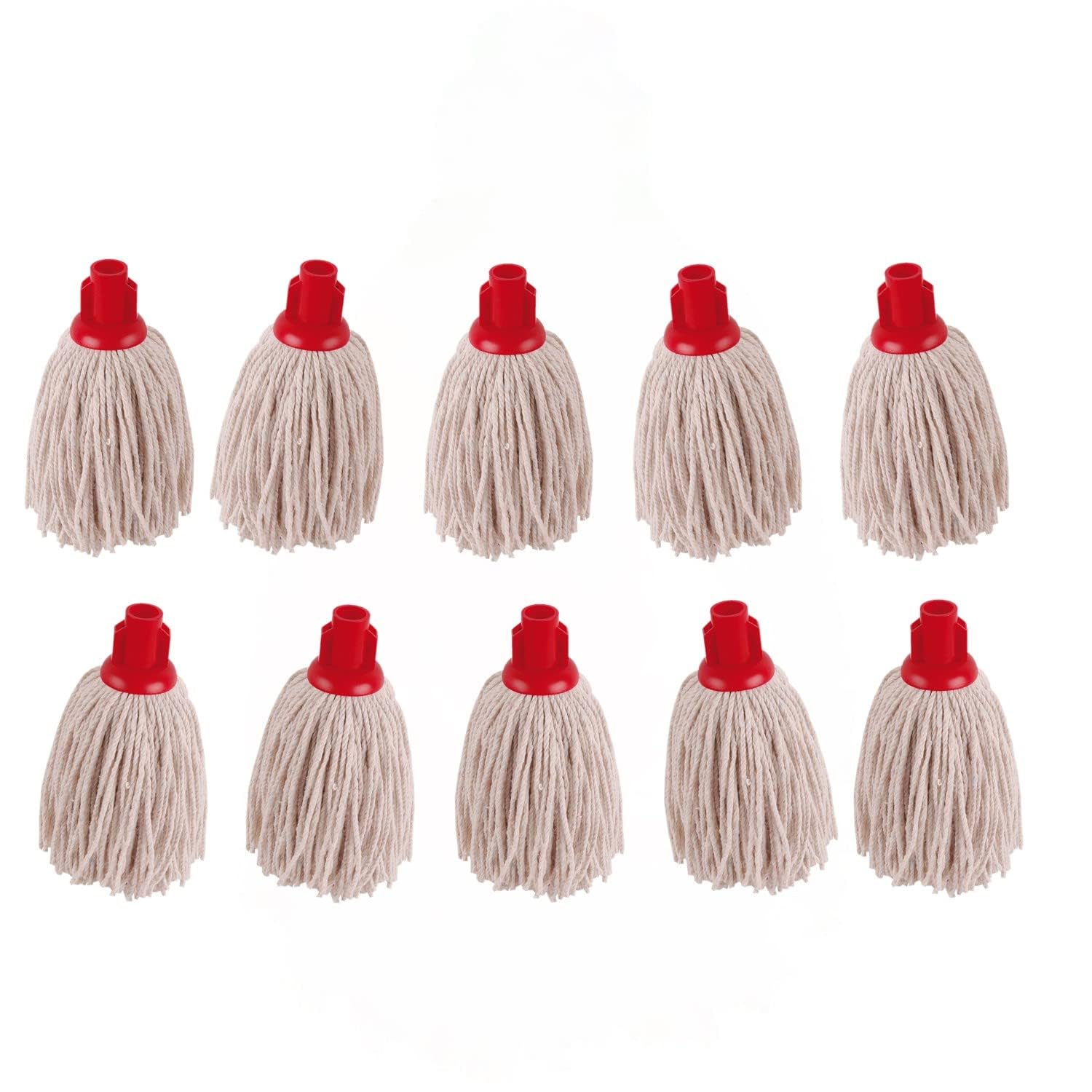 2Work PY Smooth Socket Mop 12oz Red (Pack of 10) 2W04301