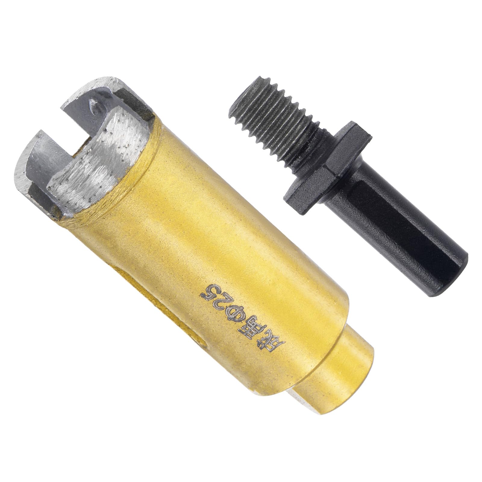 CoCud Diamond Drill Bits Set, 25mm Cutting Diameter, Brazed Diamond Core Drill Bits with M10 Arbor Adapter - (Applications: for Tile Ceramic Marble Stone)