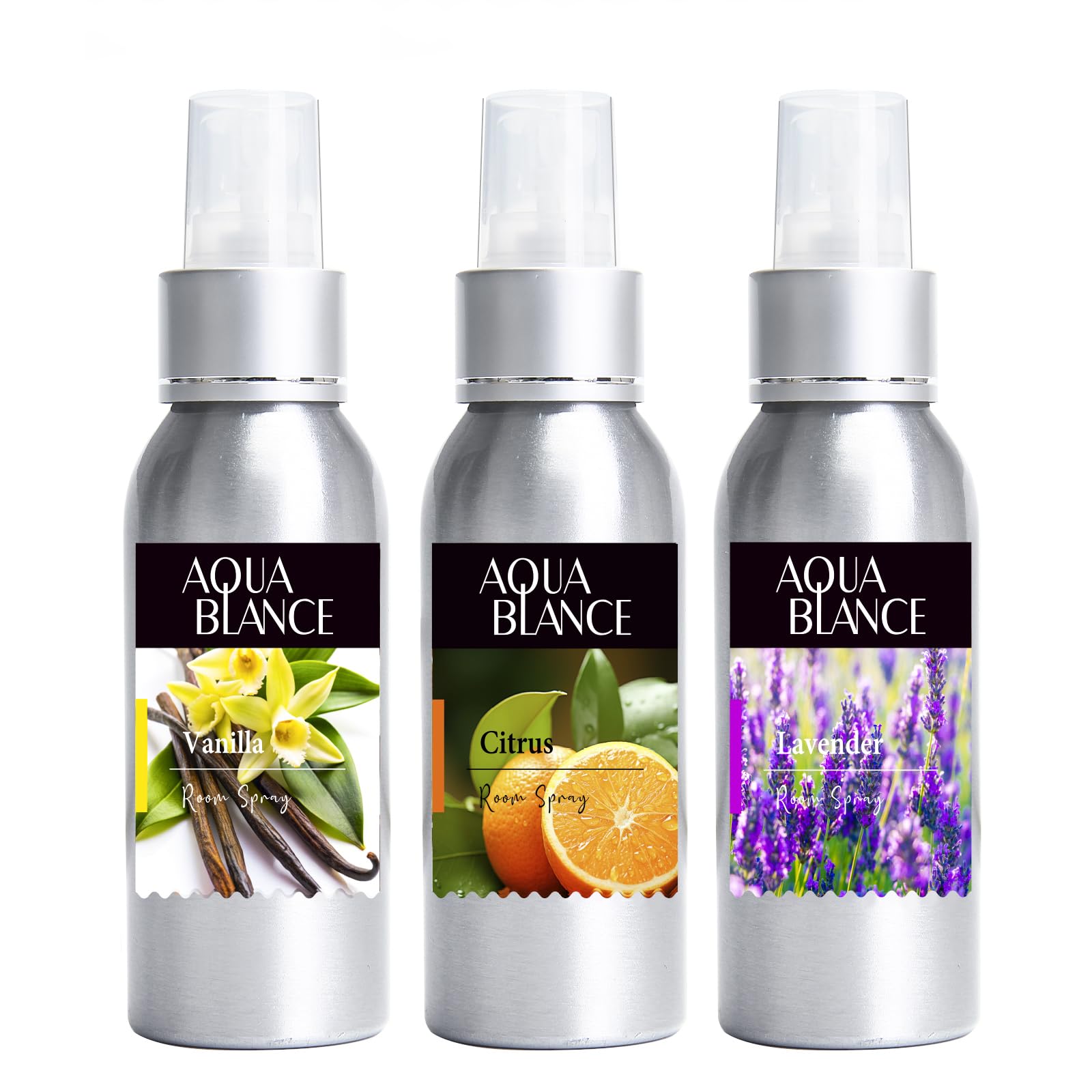 Photo 1 of Fragrant Room Spray, Lavender, Vanilla, Citrus, 3 x 3.4 fl oz, Air Fresheners Odor Eliminator for Home, Bathroom, Concentrated Room Spray