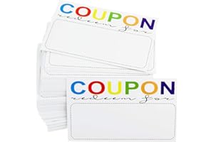 RXBC2011 Coupon Cards Pack of 100 for Business Blank Coupons Gift Certificates Vouchers