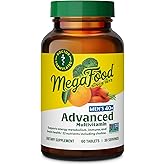 MegaFood Men's 40+ Advanced Multivitamin for Men - Dr-Formulated - Choline, Vitamin B, Vitamin C, Vitamin D, Zinc & Real Food - Brain Health, Immune Support - Vegetarian - 60 Tabs (30 Servings)