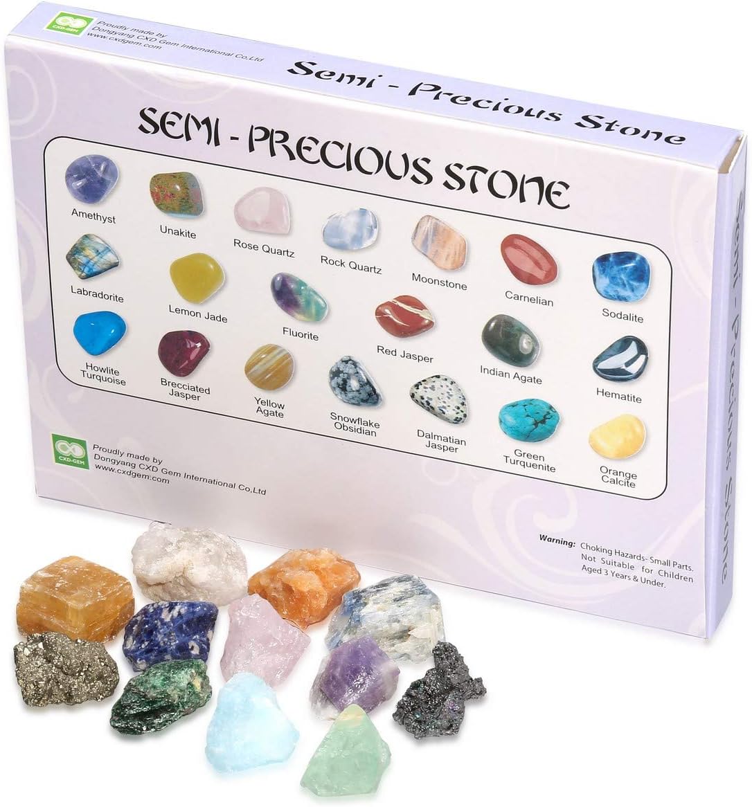 JOVIVI 12pc Healing Crystals Chakra Stones Set Natural Raw Quartz Rough Rock Crystals and Gemstones for Anxiety,Stress Relief,Crystal Gifts - Image 5