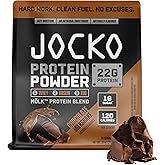 Jocko Fuel Mölk Whey Protein Powder 22g Protein - Low Sugar Monk Fruit Blend - Muscle Recovery & Growth, Packaging May Vary (26 Servings, Chocolate Milkshake)