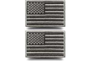 2 PCS Large USA American Flag Iron on Sew on Patches, United States Glue Back Embroidered Applique Accessories Patch, DIY US 