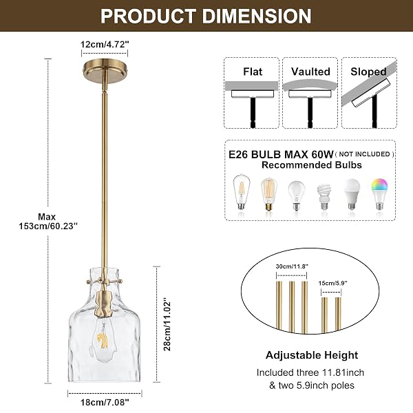 WILON INDUSTRIAL PENDANT LIGHTING, PENDANT LIGHTS FOR KITCHEN ISLAND 3 LIGHT GLASS PENDANT LIGHT FIXTURE WITH SEEDED GLASS SHADE, ADJUSTABLE CORD FARMHOUSE CEILING LIGHT BLACK FINISH LINEAR CHANDELIER