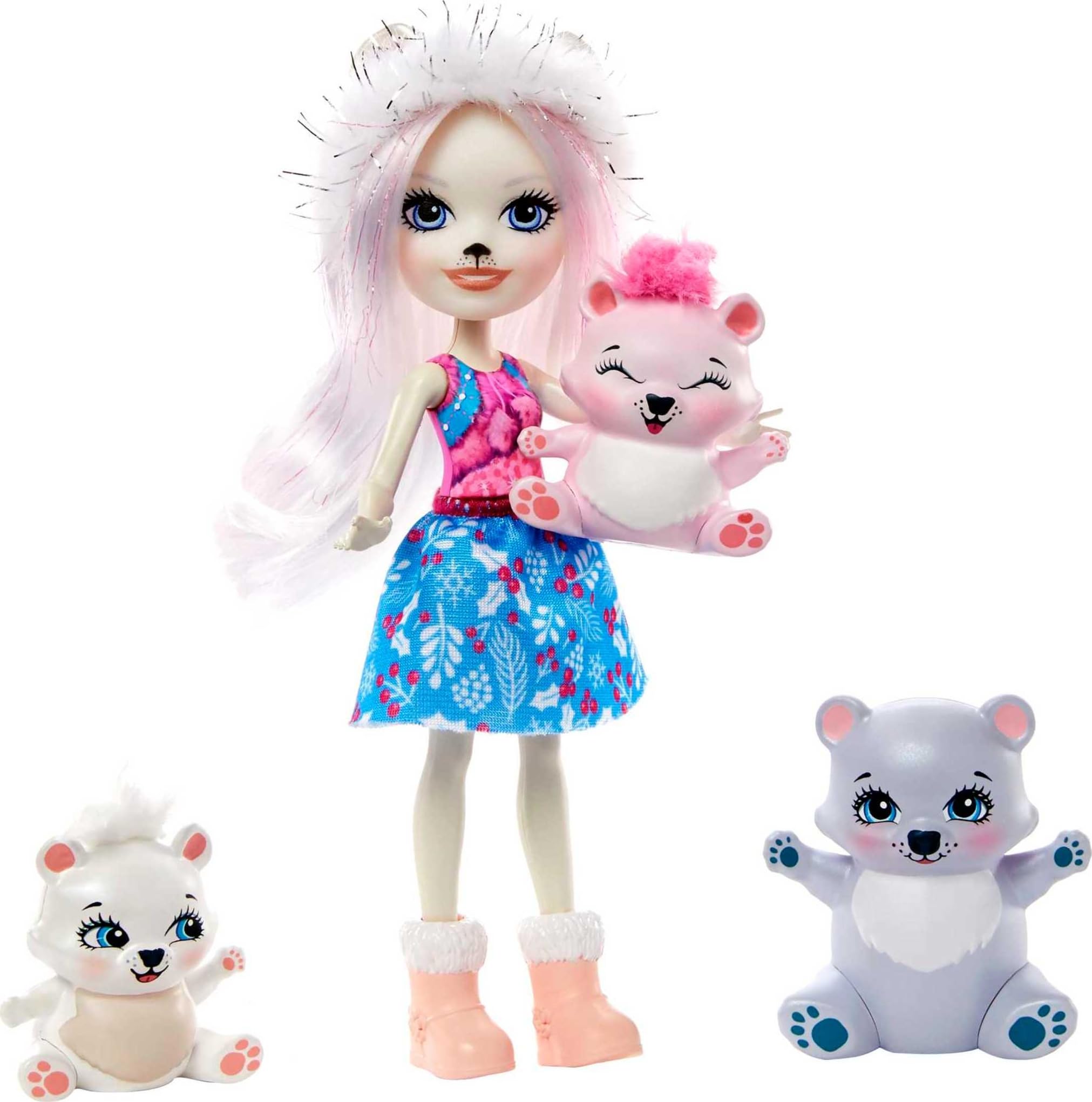 Enchantimals Pristina Polar Bear Doll & Family
