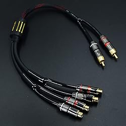 Arklove 10ft Shielded RCA Plug Splitter Stereo
