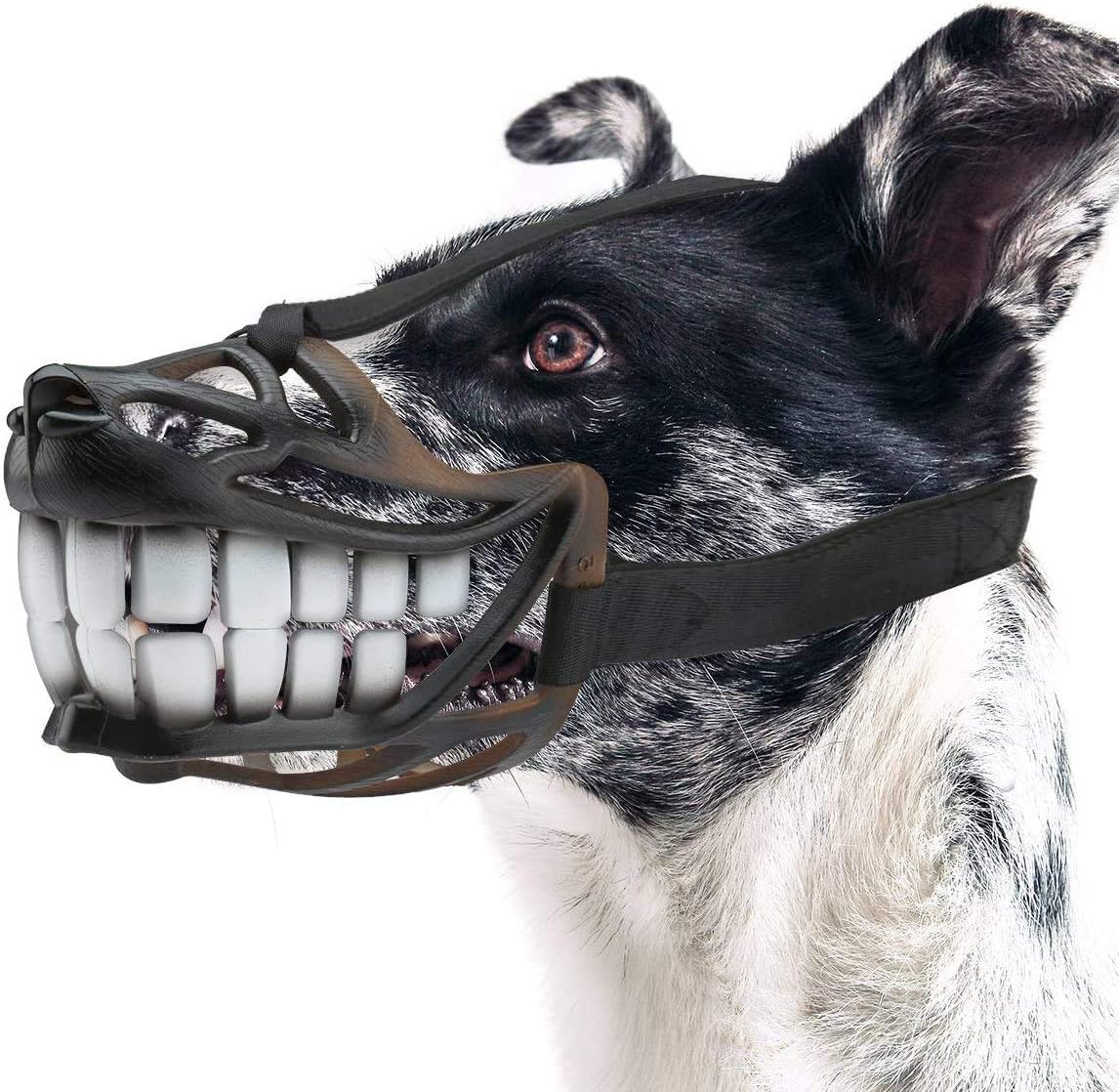 Lloow Verstellbarer Maulkorb für kleine oder mittelgroße Hunde, weich ...