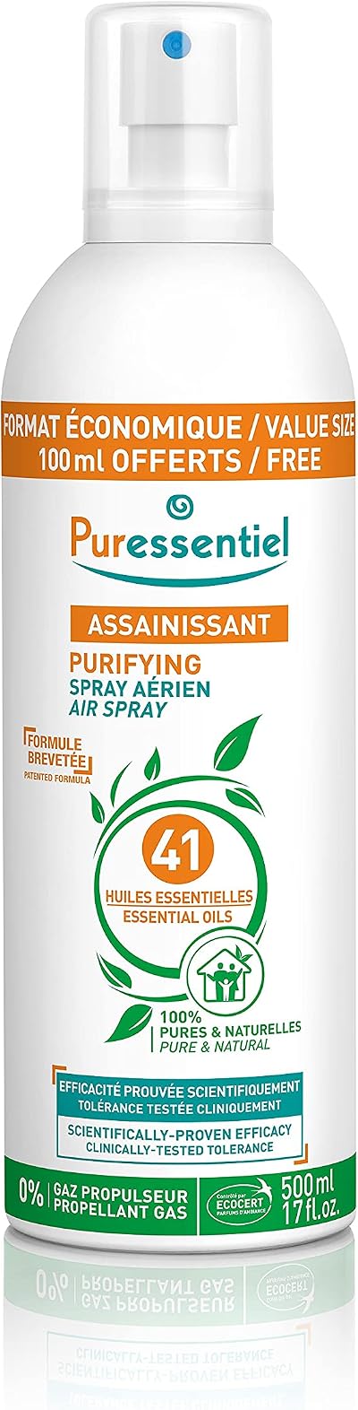 Puressentiel Purifying Air Spray 500 ml Natural Air Freshener & Purifier