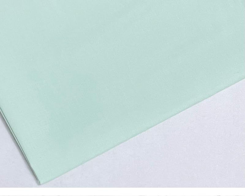 M & J Plain Mint Polycotton Fabric 45 inch 112 cm Wide 5 Metre