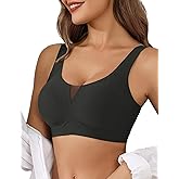 Avidlove Bras for Women No Underwire Seamless Bra Deep V Full Coverage T-Shirt Bralette Comfort Everyday Bra