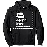 Custom Front & Back Print Hoodie with Your Image for Men and Women by Modify by Amazon Merch on Demand
