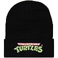 Teenage Mutant Ninja Turtles Hat Beanie Embroidered Classic Logo Knit Beanie Cap Black