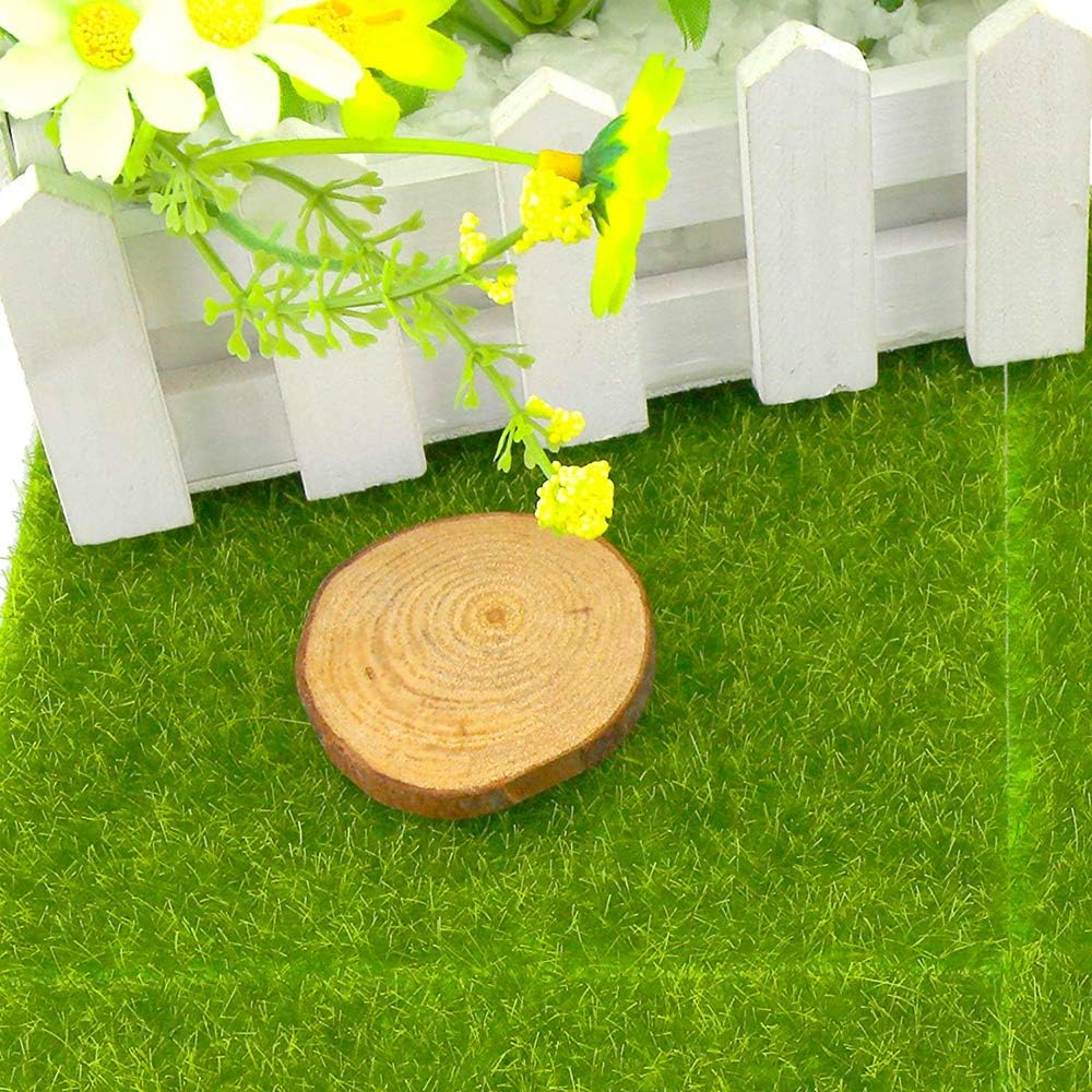 F Season 4pcs DIY Artificial Grass 15x15cm Artificial Lawn Miniature Garden Ornament Mushroom Moss Craft Jug Fairy DIY Dollhouse Garden - Image 5