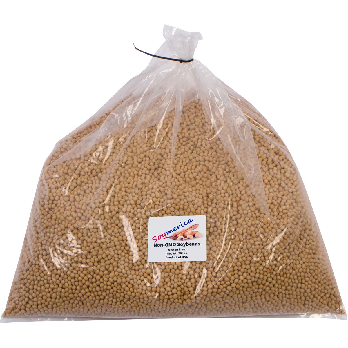Soymerica NonGMO Soybeans 28 Lbs (Newest Crop). Identity Preserved