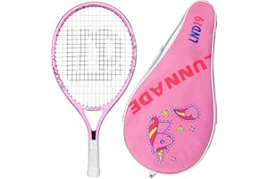 LUNNADE Tennis Racket for Kids Junior, 19/21/23/25 Inch Youth Tennis Racquet with Cover, Suitable for Beginner Boys and Girls Age 3-12