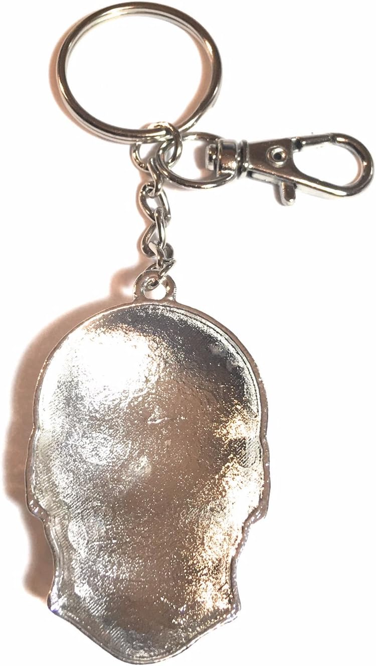 FizzyButton Gifts Sugar Skull Keyring Key Ring with Enamel Charm and Lobster Clasp for Day of the Dead Dia Dos Muertos - Image 3