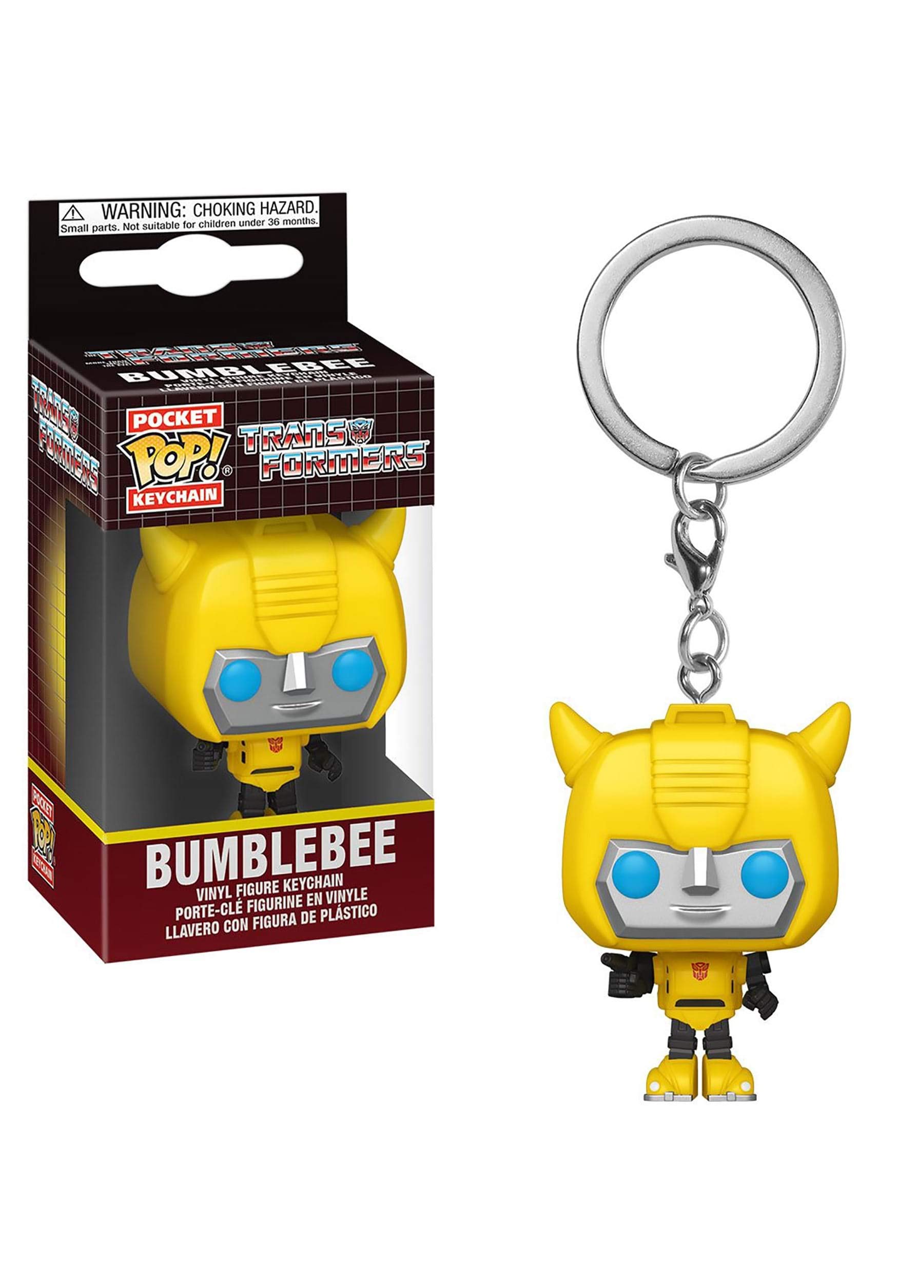 Funko Pop! Keychain: Transformers-Bumblebee Novelty Keyring - Collectable Mini Figure - Stocking Filler - Gift Idea - Official Merchandise - TV Fans - Backpack Decor