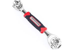 KOOPOOL Universal Wrench 52 in 1 Socket Wrench Tool with Multifunction 360 Degree Rotating Head, Tool Kit for Home and Car Repair, Tools for Men, Gifts for Men, Mens Stocking Stuffers