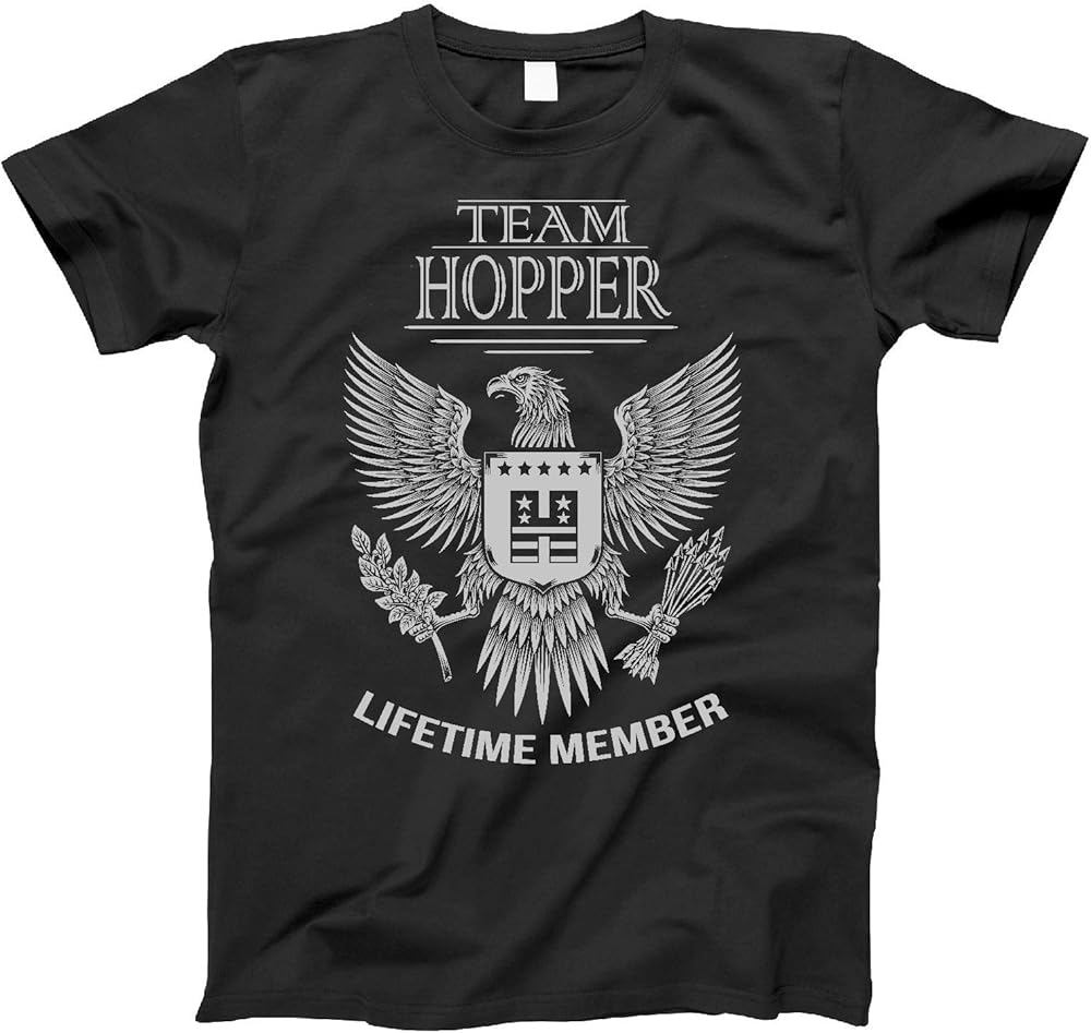 Team Hopper Lifetime Member Family Surname Tshirt Families The Hopper Last Name Minaze