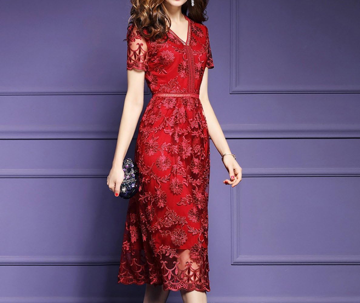 red banquet dresses