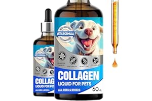 Collagen for Dogs, Liquid Collagen for Dogs & Cat, Natural Bacon Flavor Pet Collagen Supplement, Maintaining Joint Health, Sh