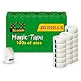 Scotch Magic Tape, Invisible, Home Office Supplies and Back to School Supplies for College and Classrooms, 20 Rolls