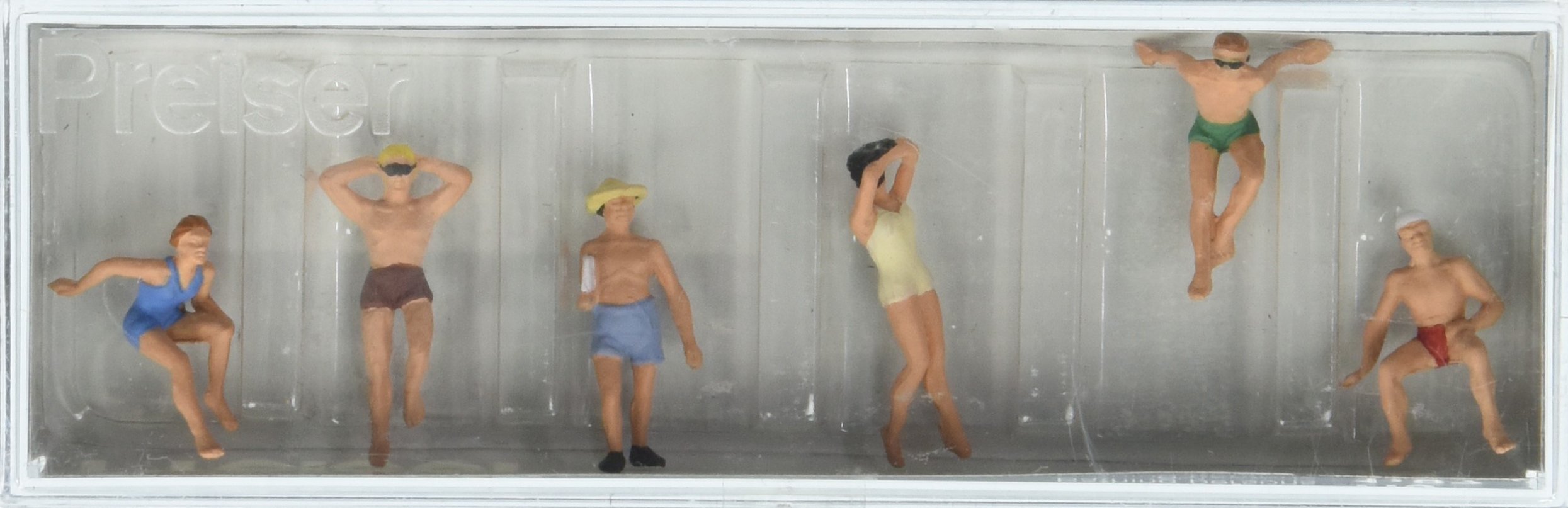 Preiser 10071 Recreation & Sports Bathers Reclining pkg(6) HO Scale Figure