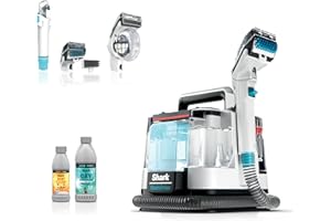 Shark StainStriker Portable Carpet, Upholstery & Area Rug Cleaner with Pet Mess Tool, Stain & Odor Remover, Perfect for Car Interiors, Includes 3 Cleaning Tools & Cleaning Solution, White, PX201