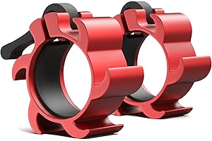 Synergee Barbell Collars - Magnetic or Aluminum – Locking 2" Olympic Size Weight Clamps - Quick Release Collar Clips – Bar Clamps Great for Olympic Lifts and Strength Training