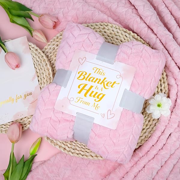 MIXVOVA BIRTHDAY AND GET WELL GIFTS FOR WOMEN – SELF CARE RELAXING SPA PACKAGE WITH LUXURY FLANNEL BLANKET, UNIQUE VALENTINES DAY MOTHER’S DAY GIFTS FOR MOM WIFE FRIENDS