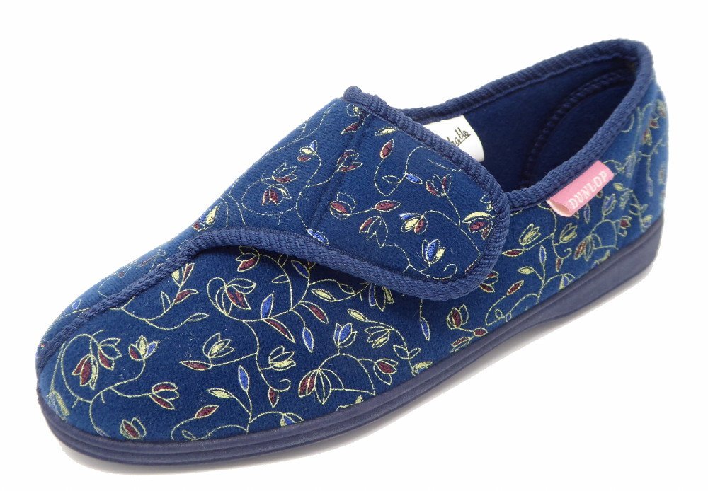 DUNLOPBluebell Womens Floral Print Touch and Close Slippers