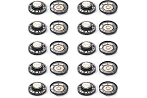Bettomshin 20Pcs DIY Speaker, 0.25Watt 8 Ohm 29mm Dia Round Shape Replacement Loudspeaker Mini Speaker for Small Electronic Projects