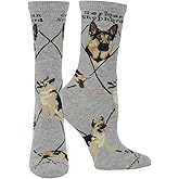 WHD German Shepherd Crew Socks for Women & Men | Gift for Dog Lovers, Cute Pet Socks