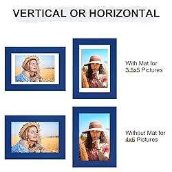Vittanly 4x6 Picture Frame, Engineered Wood with