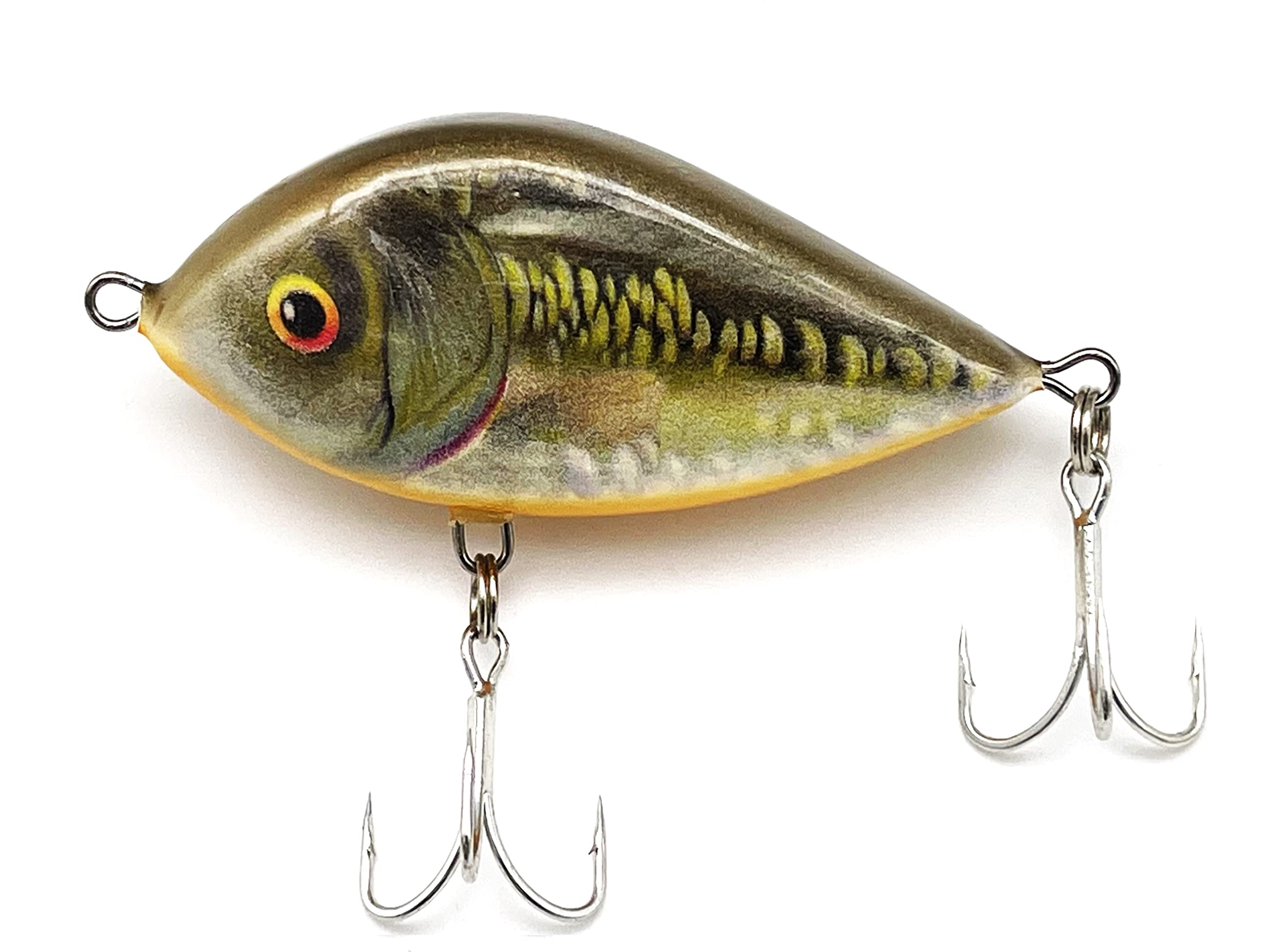 EVERBAY DORADO Wobbler Fishing Lure - Artificial Hard Crankbait - Fishing Tackle, Topwater Life-Like Swimbait for Perch Pike Zander Catfish Chub Barbel Trolling in Freshwater, Sinking - DRUNK 7cm MC