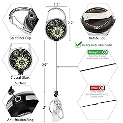 Sun Moon ID Badge Holder with Breakaway