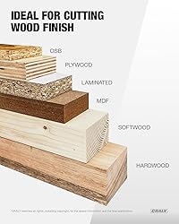 CRALY 12 Inch 80 Teeth Fine Finish Wood Cutting