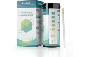 PALINOIA Double-Check Protein Test Strip Kit - 2X More Dependable Protein Test for Urine, Protein Urinalysis Home Urine Test Strip for Kidney Function Assessment (100 CT)
