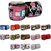 Ringside Apex 180&rdquo; Boxing Hand Wraps Pair - Durable, Elastic Training Wraps with Hook &amp; Loop Closure, Multi-Color Options, Perfect for MMA, Muay Thai, Kickboxing